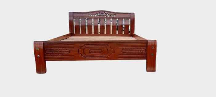 King size mahogany bed
