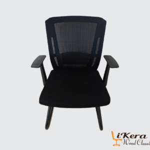 Black mid-back office chair