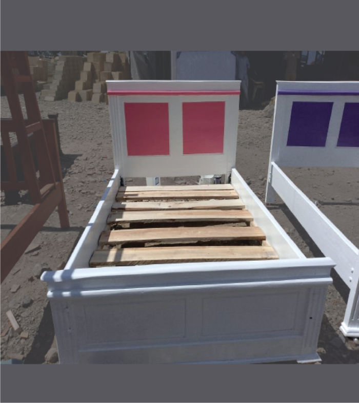 thumbnail image 2 of Qaba Kids Bed Frame, Bedroom Furniture For Girls And Boys, White 2 of 11