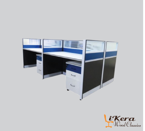 4-way executive workstation desk